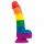 Lovetoy Prider - lebensechter Flüssigsilikondildo - 19cm (Regenbogen) 