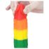 Lovetoy Prider - lebensechter Flüssigsilikondildo - 19cm (Regenbogen) 