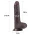 Lovetoy Sliding-Skin Dildo - 18cm (braun)