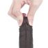 Lovetoy Gleitschicht - zweischichtiger Saugnapfdildo - 18cm (braun) 