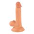 Mr. Rude - Saugnapffüßiger, lebensähnlicher Dildo mit Hoden - 17cm (natur) 