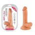 Mr. Rude - Saugnapffüßiger, lebensähnlicher Dildo mit Hoden - 17cm (natur) 