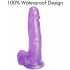 Tracy's Dog Jelly 8 - Haftbasis, lila Dildo mit Hoden