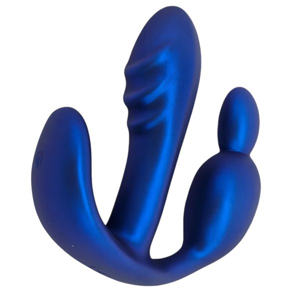 Tracy's Dog - Zweiarmiger Vibrator mit Fernbedienung (blau)