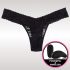 Secrets Lacy - Funkgesteuerter Klitorisvibrator mit Tanga - Schwarz (S-L) 