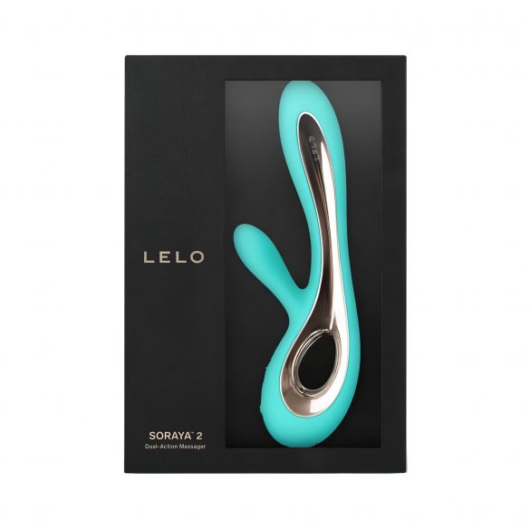 LELO Soraya 2 - akkubetrieben, wasserdicht, Vibrator mit Klitorisarm (türkis) 