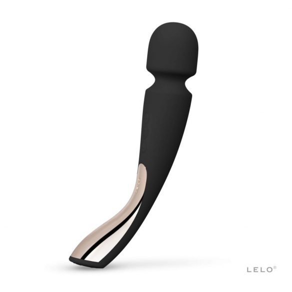 LELO Smart Wand 2 - mittelgroß - akkubetriebener, massierender Vibrator (schwarz) 