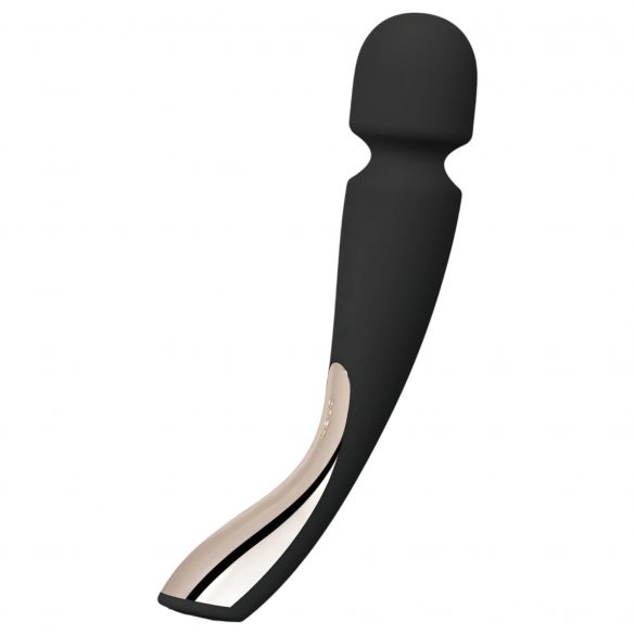 LELO Smart Wand 2 - mittelgroß - akkubetriebener, massierender Vibrator (schwarz) 