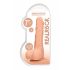 RealRock Dong 7 - realistischer, Hoden-Dildo (17cm) - Naturfarben 