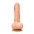 RealRock Dong 7 - realistischer, Hoden-Dildo (17cm) - Naturfarben 