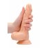 RealRock Dong 7 - realistischer, Hoden-Dildo (17cm) - Naturfarben 