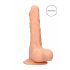 RealRock Dong 8 - lebensechter, mit Hoden, Dildo (20cm) - Naturfarben 