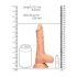 RealRock Dong 8 - lebensechter, mit Hoden, Dildo (20cm) - Naturfarben 