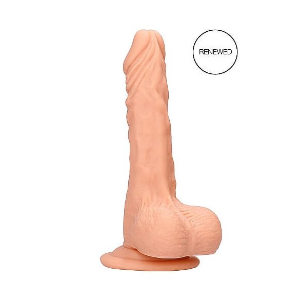 RealRock Dong 9 - realistischer Dildo mit Hoden (23cm) - Natur 