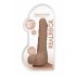 RealRock Dong 10 - realistischer, hodiger Dildo (25cm) - dunkel naturfarben 