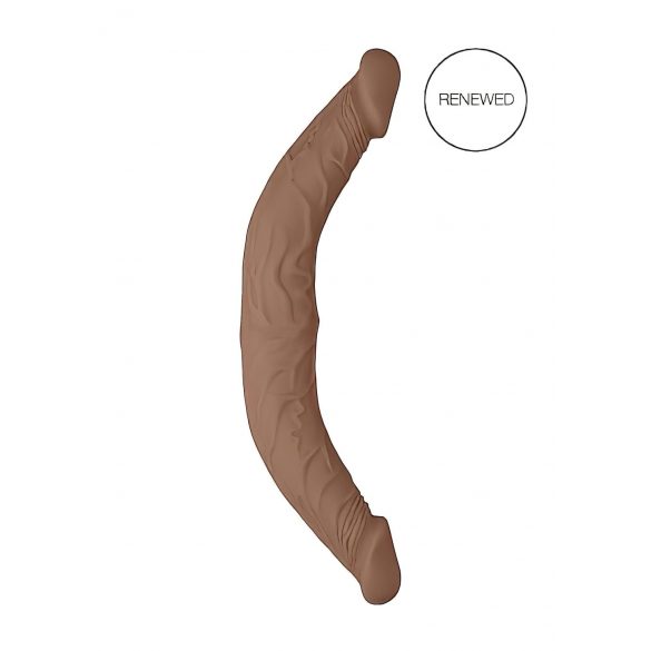 RealRock Doppel-Dildo 14 - doppelter Dildo (36cm) - dunkel Natur 