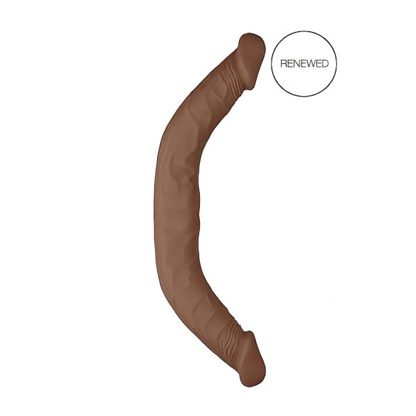 RealRock Doppel-Dildo 46cm – Dunkel Natur