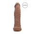 RealRock Penis Hülle 6 - Penisüberzieher (17cm) - Dunkel Natur 