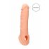 RealRock Penis Sleeve 8 - Penisüberzug (21cm) - Naturfarben 