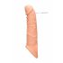 RealRock Penis Sleeve 8 - Penisüberzug (21cm) - Naturfarben 