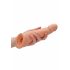 RealRock Penis Sleeve 8 - Penisüberzug (21cm) - Naturfarben 