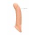 RealRock Penis Sleeve 9 - Natürlicher Überzug (21,5cm)