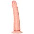 RealRock Slim - Saugnapfbasis, realistischer Dildo - 15,5cm (natur) 