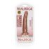 RealRock Slim - realistischer Dildo mit Saugfuß 15,5cm (dunkle Natur) 