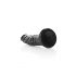 RealRock Slim - Saugnapfbasiert, realistischer Dildo - 15,5cm (schwarz) 