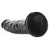 RealRock Slim - Saugnapfbasiert, realistischer Dildo - 15,5cm (schwarz) 