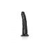 RealRock Slim - Saugnapfbasiert, realistischer Dildo - 15,5cm (schwarz) 