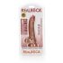 RealRock - realistischer Dildo mit Saugnapf und Hoden - 15,5cm (dunkles Natur) 