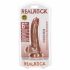 RealRock - realistischer Dildo mit Saugnapf und Hoden - 15,5cm (dunkles Natur) 