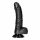 RealRock - Saugnapfbasis, Hodenrealistischer Dildo - 15,5cm (Schwarz) 