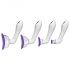 Doc Johnson Intimate - Violettes Vibro-Saugpumpen-Set (4-teilig)