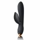 Rocks Off Every Girl - aufladbarer, wasserdichter Vibrator mit Klitoriskar (schwarz) 