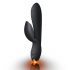 Rocks Off Every Girl - aufladbarer, wasserdichter Vibrator mit Klitoriskar (schwarz) 