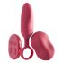 Platanomelón Mobi - wiederaufladbares, kabelloses Vibratorset - 2-teilig (rot) 