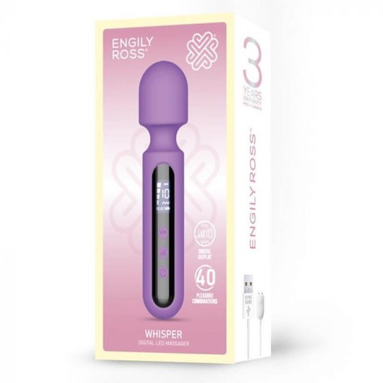 Engily Ross Whisper - akkubetriebener, digitaler Massage-Vibrator (lila)