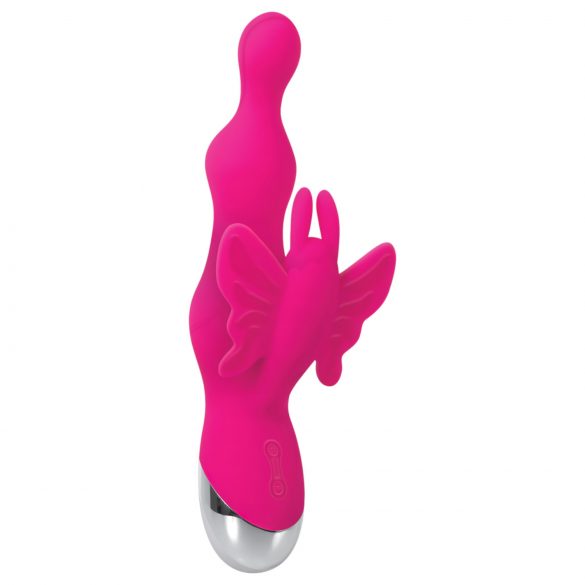 Evolved - Perlenvibrator mit Klitorisarm (pink)