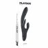 Playboy Rapid Rabbit - wiederaufladbarer Vibrator mit Klitorisarm (schwarz)