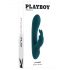 Playboy Rabbit - wiederaufladbarer, wasserdichter Vibrator mit Klitorisarm (türkis) 