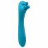 Evolved Heads or Tails - Wiederaufladbarer doppelseitiger Vibrator (blau)