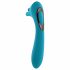 Evolved Heads or Tails - Wiederaufladbarer doppelseitiger Vibrator (blau)