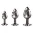 Playboy - Anal Dildo Set - 3-teilig (Silber)