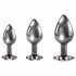 Playboy - Anal Dildo Set - 3-teilig (Silber)