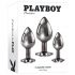 Playboy Analkugel-Set - 3-teilig (Silber)