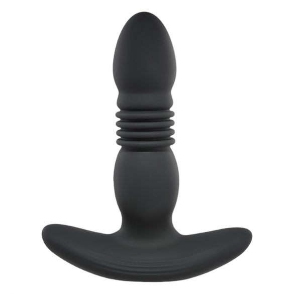 Playboy - wiederaufladbarer stoßender Analvibrator (schwarz)