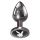 Playboy Tux - Analdildo - klein (silber) 