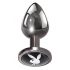 Playboy Tux - Analdildo - klein (silber) 